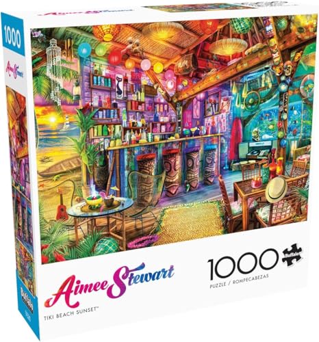 Buffalo Games - Aimee Stewart - Tiki Beach Sunset - 1000 Teile Puzzle von Buffalo Games
