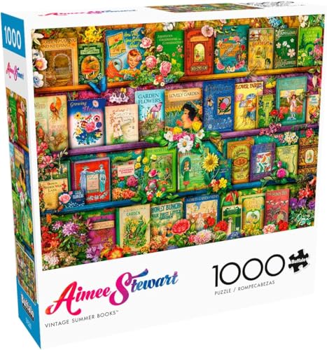 Buffalo Games - Aimee Stewart - Vintage Summer Books - 1000 Teile Puzzle von Buffalo Games