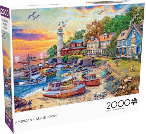 Buffalo Games - American Harbor Town - 2000 Teile Puzzle von Buffalo Games