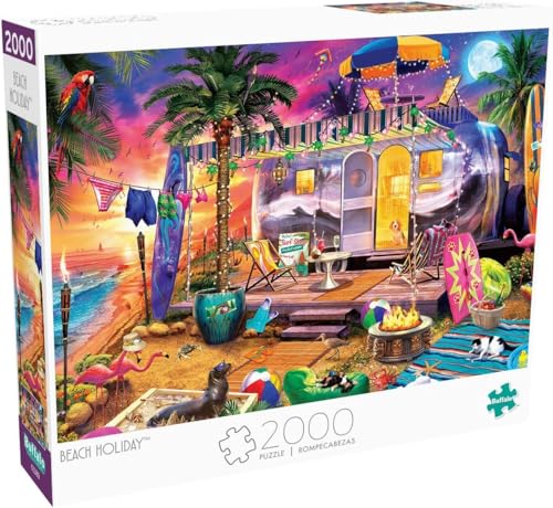 Buffalo Games - Jeff Haynie - Strandurlaub - 2000 Teile Puzzle für Erwachsene herausforderndes Puzzle perfekt für Spieleabende - Fertige Puzzle-Größe ist 38,50 x 26,50 von Buffalo Games
