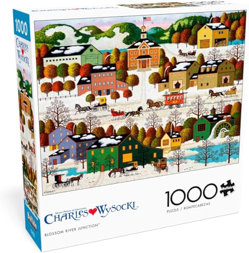 Buffalo Games - Charles Wysocki - Blossom River Junction - 1000 Teile Puzzle von Buffalo Games