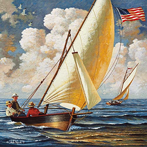 Buffalo Games - Charles Wysocki - Breezin' Along - 300 großes Puzzle von Buffalo Games