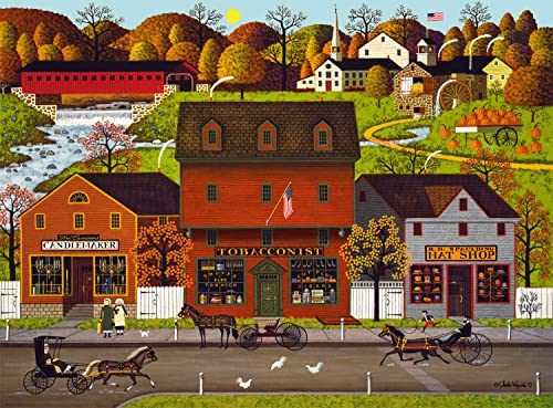 Buffalo Games - Charles Wysocki - Candlemaker, Tabacconist, Hat Shop - 1000 Teile Puzzle von Buffalo Games