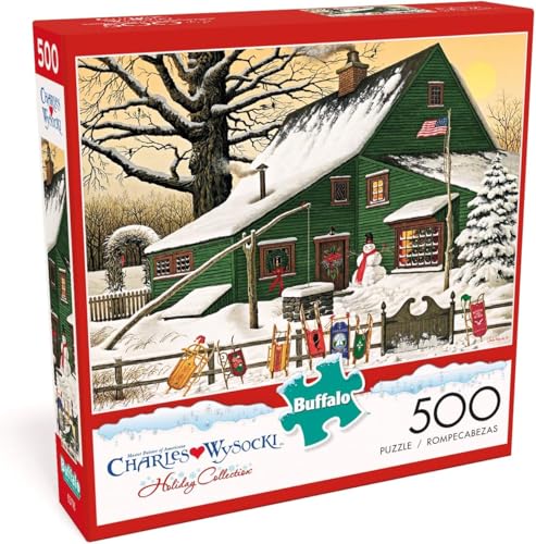 Buffalo Games - Charles Wysocki - Cocoa Break at The Copperfields - 500 Teile Puzzle Multi, 53,5 x 38,1 cm (L x B) von Buffalo Games