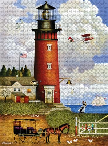 Buffalo Games - Charles Wysocki - Daddy's Coming Home - 1000 Teile Puzzle für Erwachsene - Herausforderndes Puzzle perfekt für Spieleabende von Buffalo Games