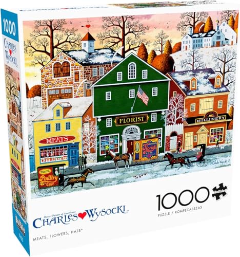 Buffalo Games - Charles Wysocki - Fleisch, Blumen, Hüte - Puzzle 1000 Teile von Buffalo Games