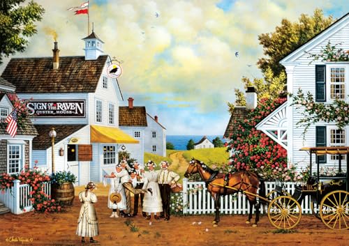 Buffalo Games - Charles Wysocki - Fun Lovin' Silly Folks - Puzzle für Erwachsene - Herausforderndes Puzzle perfekt für Spieleabende - Fertige Größe ist 21,25 x 15,00 cm von Buffalo Games