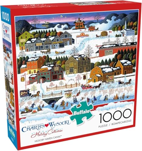 Buffalo Games - Charles Wysocki - Hickory Haven Canal - Puzzle 1000 Teile von Buffalo Games