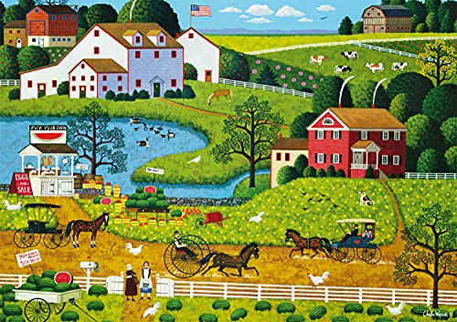 Buffalo Games - Charles Wysocki - Jolly Hill Farms - 300 große Teile Puzzle von Buffalo Games