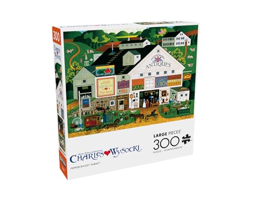 Buffalo Games - Charles Wysocki Peppercricket Farms 300 große Teile Puzzle für Erwachsene – herausforderndes Puzzle perfekt für Spieleabende von Buffalo Games