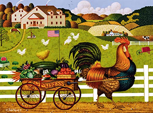 Buffalo Games - Charles Wysocki - Rooster Express - 1000 Teile Puzzle von Buffalo Games