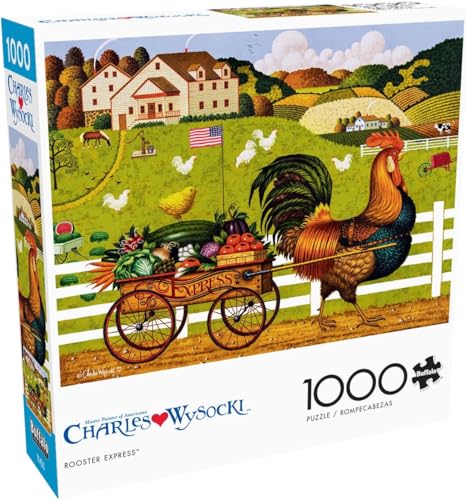 Buffalo Games - Charles Wysocki - Rooster Express - 1000 Teile Puzzle von Buffalo Games