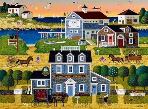 Buffalo Games - Charles Wysocki - Witch's Bay - 1000 Teile Puzzle für Erwachsene Herausforderndes Puzzle Perfekt für Spieleabende - Fertige Größe 26,75 x 19,75 von Buffalo Games