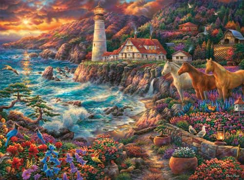 Buffalo Games Chuck Pinson – Edge of Destiny – 1000-teiliges Puzzle für Erwachsene – herausforderndes Puzzle perfekt für Spieleabende – Fertige Größe ist 26,75 x 19,75 cm von Buffalo Games