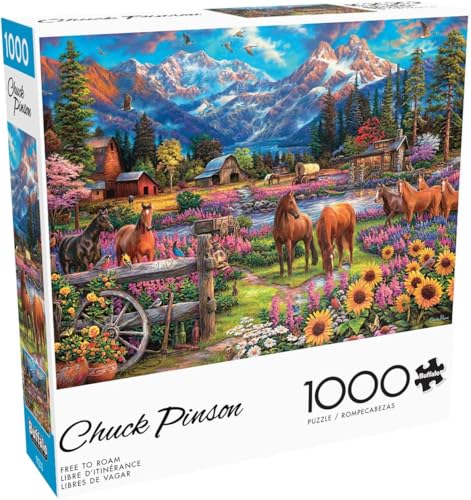 Buffalo Games Chuck Pinson – Free to Roam – 1000-teiliges Puzzle für Erwachsene, herausforderndes Puzzle, perfekt für Spieleabende – Fertige Größe 26,75 x 19,75 cm Buffalo Games Chuck Pinson – Free to Roam – 1000-teiliges Puzzle für Erwachsene, herausforderndes Puzzle, perfekt für Spieleabende – Fertige Größe 26,75 x 19,75 cm von Buffalo Games