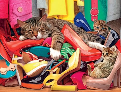 Buffalo Games - Closet Cats – 750-teiliges Puzzle für Erwachsene, herausforderndes Puzzle, perfekt für Spieleabende – 750 Teile fertige Größe ist 61 x 45 cm Buffalo Games - Closet Cats – 750-teiliges Puzzle für Erwachsene, herausforderndes Puzzle, perfekt für Spieleabende – 750 Teile fertige Größe ist 61 x 45 cm von Buffalo Games