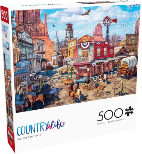 Buffalo Games - Country Life - Old Western Town - 500 Teile Puzzle von Buffalo Games