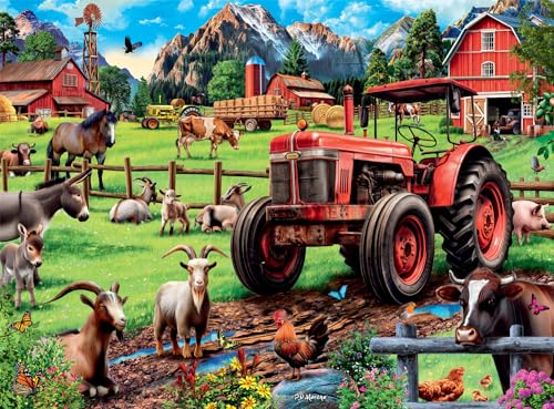 Buffalo Games - Country Life – Time for Chores – 1000-teiliges Puzzle für Erwachsene, herausforderndes Puzzle, perfekt für Spieleabende – fertige Größe 26,75 x 19,75 cm von Buffalo Games