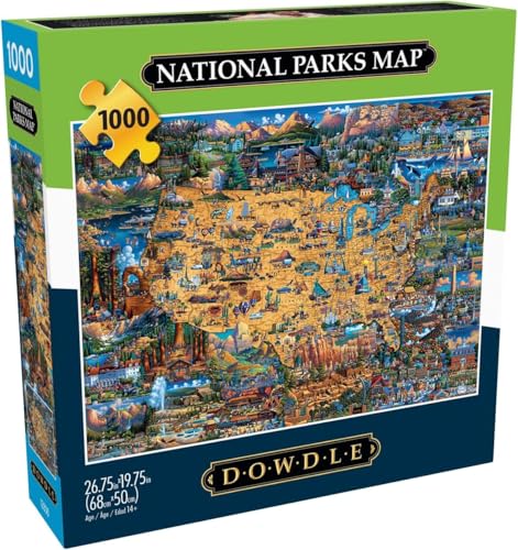 Buffalo Games - Dowdle - Karte der Nationalparks - 1000-teiliges Puzzle für Erwachsene, herausforderndes Puzzle, perfekt für Spieleabende Buffalo Games - Dowdle - Karte der Nationalparks - 1000-teiliges Puzzle für Erwachsene, herausforderndes Puzzle, perfekt für Spieleabende von Buffalo Games