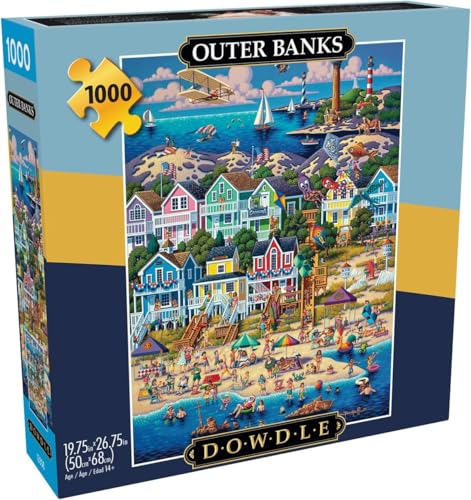 Buffalo Games Dowdle – Outer Banks – 1000-teiliges Puzzle für Erwachsene, herausforderndes Puzzle, perfekt für Spieleabende, fertige Größe 26,75 x 19,75 cm von Buffalo Games