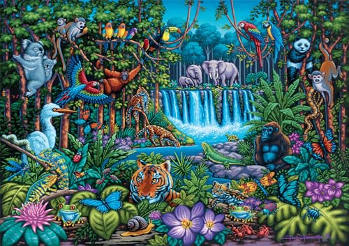 Buffalo Games - Dowdle - Wilder Dschungel - 300-teiliges Puzzle für Erwachsene, herausforderndes Puzzle, perfekt für Spieleabende - Fertige Größe 21,25 x 15,00 Buffalo Games - Dowdle - Wilder Dschungel - 300-teiliges Puzzle für Erwachsene, herausforderndes Puzzle, perfekt für Spieleabende - Fertige Größe 21,25 x 15,00 von Buffalo Games