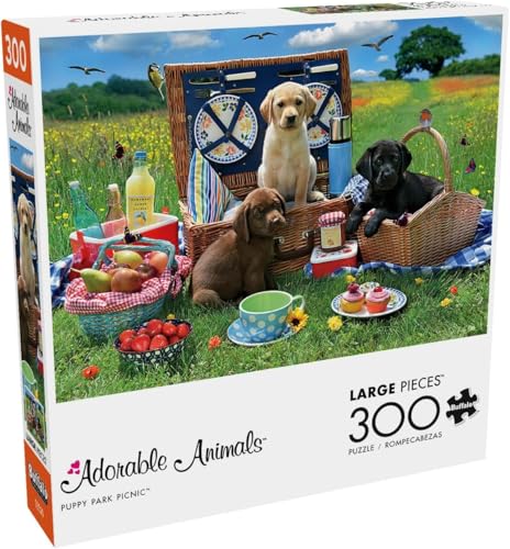 Buffalo Games - Entzückende Tiere – Welpenpark-Picknick – 300-teiliges Puzzle für Erwachsene, herausforderndes Puzzle, perfekt für Spieleabende Buffalo Games - Entzückende Tiere – Welpenpark-Picknick – 300-teiliges Puzzle für Erwachsene, herausforderndes Puzzle, perfekt für Spieleabende von Buffalo Games