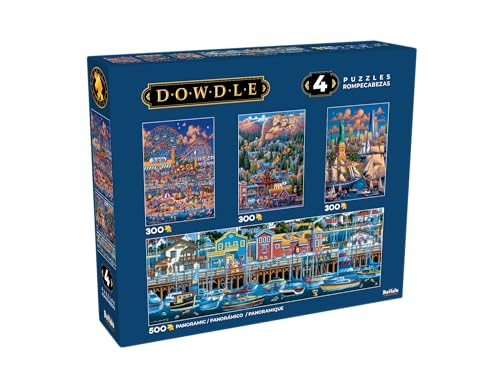 Buffalo Games - Eric Dowdle - 4 x 1 Multipack - Dowdle 4-in-1 Multipack - Multipack Puzzles für Erwachsene - Herausforderndes Puzzle perfekt für Spielabende - Fertige Größe variiert von Buffalo Games