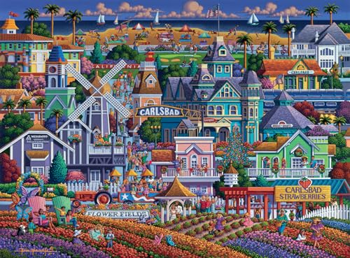 Buffalo Games - Eric Dowdle - Carlsbad - 1000 Teile Puzzle für Erwachsene - Herausforderndes Puzzle perfekt für Spieleabende - Fertige Größe ist 26,75 x 19,75 cm von Buffalo Games