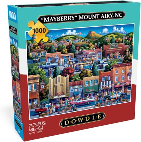 Buffalo Games - Eric Dowdle - Mt Airy, NC - Mayberry - 1000 Teile Puzzle für Erwachsene - Herausforderndes Puzzle perfekt für Spieleabende - Fertige Größe ist 26,75 x 19,75 cm Buffalo Games - Eric Dowdle - Mt Airy, NC - Mayberry - 1000 Teile Puzzle für Erwachsene - Herausforderndes Puzzle perfekt für Spieleabende - Fertige Größe ist 26,75 x 19,75 cm von Buffalo Games