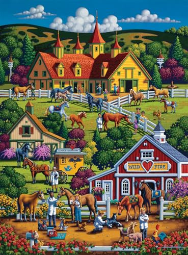 Buffalo Games - Eric Dowdle - Wildfire Ranch - 1000 Teile Puzzle für Erwachsene - Herausforderndes Puzzle perfekt für Spieleabende - Fertige Größe ist 26,75 x 19,75 cm von Buffalo Games