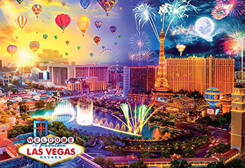 Buffalo Games - Fabulous Las Vegas – 2000 Teile Puzzle für Erwachsene, herausforderndes Puzzle, perfekt für Spieleabende – 2000 Teile, fertige Größe ist 38,50 x 26,50 cm von Buffalo Games