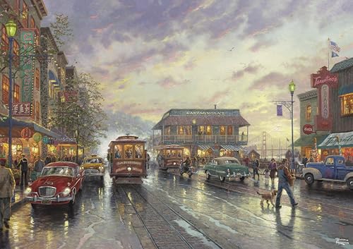 Buffalo Games - Gold - Thomas Kinkade - City by The Bay, Sunset on Fisherman's Wharf - 500 Teile Puzzle für Erwachsene - Herausforderndes Puzzle perfekt für Spieleabende Buffalo Games - Gold - Thomas Kinkade - City by The Bay, Sunset on Fisherman's Wharf - 500 Teile Puzzle für Erwachsene - Herausforderndes Puzzle perfekt für Spieleabende von Buffalo Games