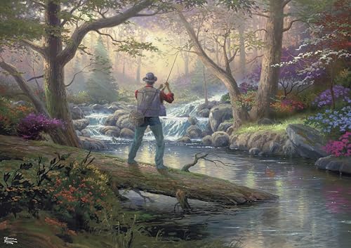 Buffalo Games - Gold - Thomas Kinkade - It Doesn't Get Much Better - 500 Teile Puzzle für Erwachsene - Herausforderndes Puzzle perfekt für Spieleabende Buffalo Games - Gold - Thomas Kinkade - It Doesn't Get Much Better - 500 Teile Puzzle für Erwachsene - Herausforderndes Puzzle perfekt für Spieleabende von Buffalo Games