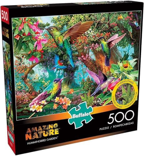 Buffalo Games - Hummingbird Garden - 500-teiliges Puzzle mit versteckten Bildern, Grün Buffalo Games - Hummingbird Garden - 500-teiliges Puzzle mit versteckten Bildern, Grün von Buffalo Games