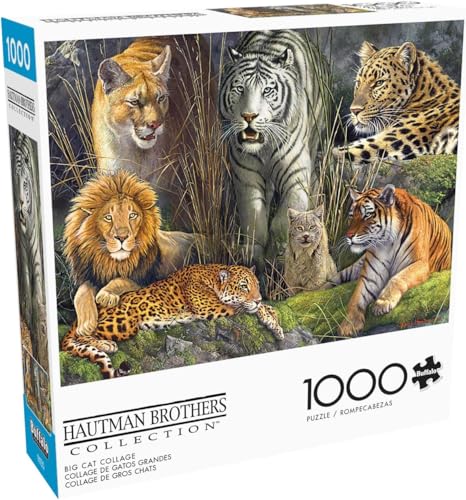 Buffalo Games - James Hautman - Big Cat Collage - 1000 Teile Puzzle für Erwachsene herausforderndes Puzzle perfekt für Spieleabende - Fertige Größe ist 26,75 x 19,75 cm Buffalo Games - James Hautman - Big Cat Collage - 1000 Teile Puzzle für Erwachsene herausforderndes Puzzle perfekt für Spieleabende - Fertige Größe ist 26,75 x 19,75 cm von Buffalo Games