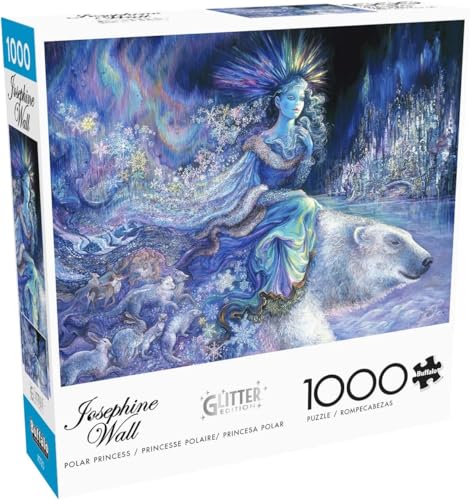 Buffalo Games Josephine Wall – Polarprinzessin – 1000-teiliges Puzzle für Erwachsene – herausforderndes Puzzle perfekt für Spieleabende – Fertige Größe ist 26,75 x 19,75 cm von Buffalo Games