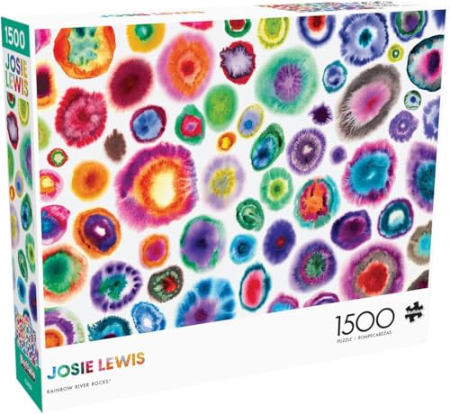 Buffalo Games - Josie Lewis - Rainbow River Rocks - 1500-teiliges Puzzle für Erwachsene, herausforderndes Puzzle, perfekt für Spieleabende - 1500 Teile, fertige Größe ist 38,50 x 26,50 cm Buffalo Games - Josie Lewis - Rainbow River Rocks - 1500-teiliges Puzzle für Erwachsene, herausforderndes Puzzle, perfekt für Spieleabende - 1500 Teile, fertige Größe ist 38,50 x 26,50 cm von Buffalo Games