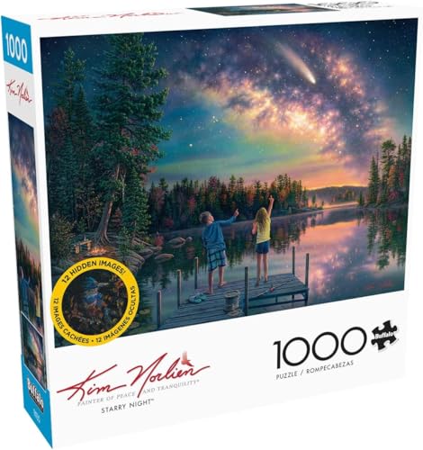 Buffalo Games - Kim Norlien - Sternennacht - 1000 Teile Puzzle für Erwachsene herausforderndes Puzzle perfekt für Spieleabende - Fertige Größe 26,75 x 19,75 von Buffalo Games