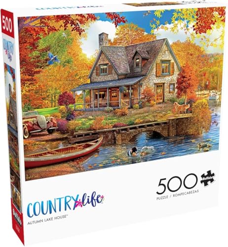 Buffalo Games - Landleben - Herbsthaus am See - 500-teiliges Puzzle für Erwachsene herausforderndes Puzzle perfekt für Spieleabende - Fertige Größe 21,25 x 15,00 Buffalo Games - Landleben - Herbsthaus am See - 500-teiliges Puzzle für Erwachsene herausforderndes Puzzle perfekt für Spieleabende - Fertige Größe 21,25 x 15,00 von Buffalo Games