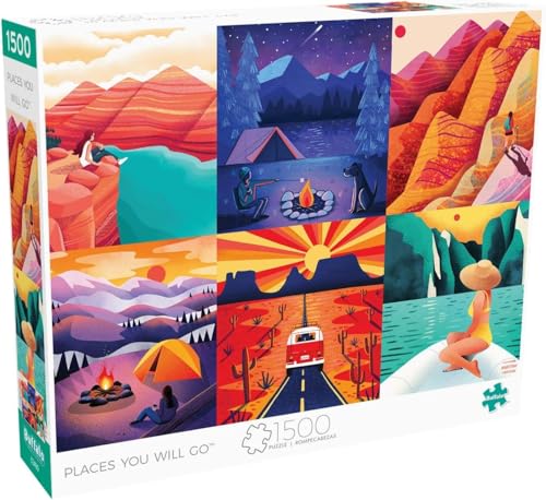 Buffalo Games Marcy Smith – Orte, an die Sie gehen Werden – 1500-teiliges Puzzle für Erwachsene – herausforderndes Puzzle perfekt für Spieleabende – Fertige Größe ist 38,50 x 26,50 cm von Buffalo Games