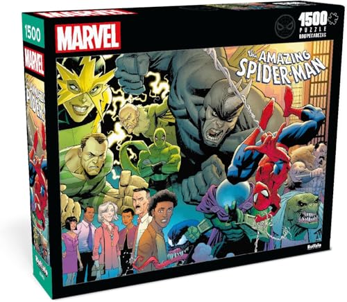 Buffalo Games - Marvel - Mann - 1500 Teile Puzzle für Erwachsene herausforderndes Puzzle perfekt für Spieleabende - Fertige Puzzle-Größe ist 38,50 x 26,50 von Buffalo Games