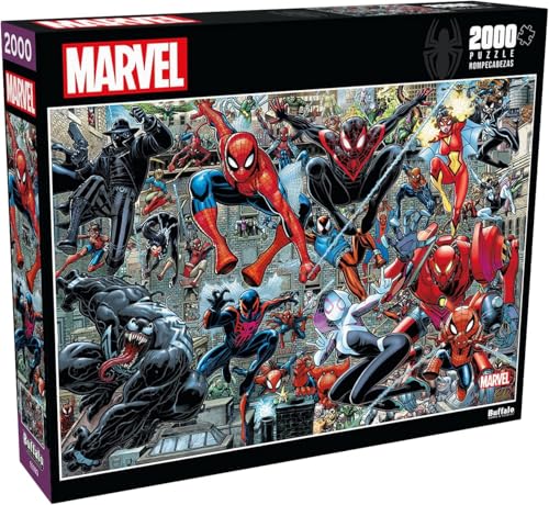 Buffalo Games - Marvel - Spider-Verse - 2000 Teile Puzzle für Erwachsene herausforderndes Puzzle perfekt für Spieleabende - Fertige Puzzle-Größe ist 38,50 x 26,50 von Buffalo Games