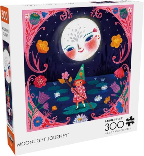 Buffalo Games - Moonlight Journey (quadratisch) – 300 große Teile Puzzle für Erwachsene, herausforderndes Puzzle, perfekt für Spieleabende – Fertige Größe 18,00 x 18,00 von Buffalo Games