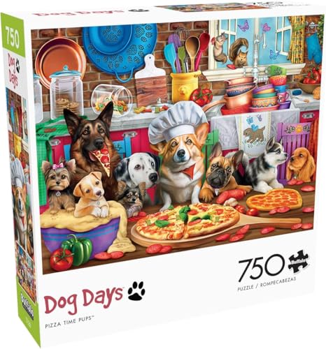 Buffalo Games - Pizza Time Pups - 750 Teile Puzzle von Buffalo Games