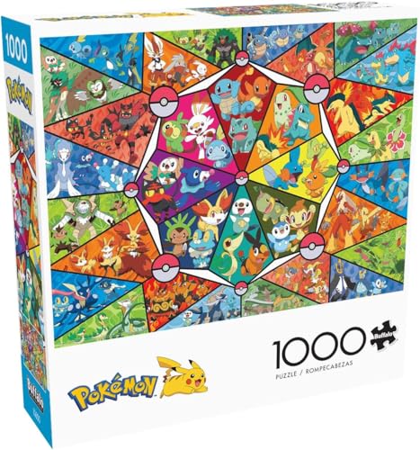 Buffalo Games - Pokemon – Buntglas-Starter – 1000 Teile Puzzle von Buffalo Games