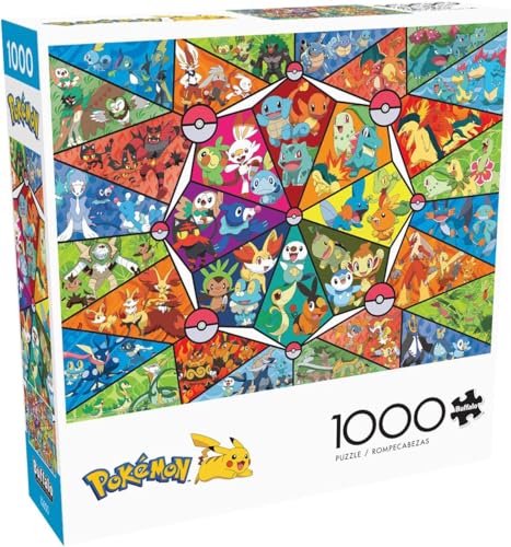 Buffalo Games - Pokemon – Buntglas-Starter – 1000 Teile Puzzle von Buffalo Games
