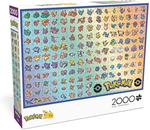 Buffalo Games Pokémon – Retro-Pixel-Pokemon-Diagramm – 2000-teiliges Puzzle für Erwachsene, herausforderndes Puzzle, perfekt für Spieleabende, fertige Puzzle-Größe ist 38,50 x 26,50 cm Buffalo Games Pokémon – Retro-Pixel-Pokemon-Diagramm – 2000-teiliges Puzzle für Erwachsene, herausforderndes Puzzle, perfekt für Spieleabende, fertige Puzzle-Größe ist 38,50 x 26,50 cm von Buffalo Games