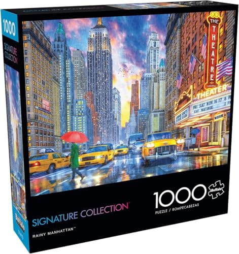 Buffalo Games - Rainy Manhattan – 1000-teiliges Puzzle für Erwachsene, herausforderndes Puzzle, perfekt für Spieleabende – Fertige Größe 26,75 x 19,75 cm Buffalo Games - Rainy Manhattan – 1000-teiliges Puzzle für Erwachsene, herausforderndes Puzzle, perfekt für Spieleabende – Fertige Größe 26,75 x 19,75 cm von Buffalo Games