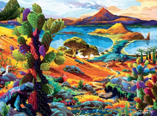 Buffalo Games - Redina Tili - Galapagos - 1000 Teile Puzzle für Erwachsene - Herausforderndes Puzzle perfekt für Spieleabende - Fertige Größe ist 26,75 x 19,75 cm von Buffalo Games