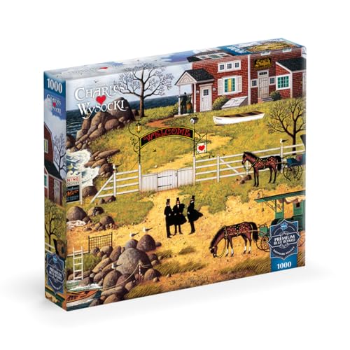 Buffalo Games - Sapphire Select – Charles Wysocki – Formulierung des Plans – 1000-teiliges Puzzle – Herausfordernd und lustig – blaue Rückseite – Geschenkbox – Poster in voller Größe enthalten Buffalo Games - Sapphire Select – Charles Wysocki – Formulierung des Plans – 1000-teiliges Puzzle – Herausfordernd und lustig – blaue Rückseite – Geschenkbox – Poster in voller Größe enthalten von Buffalo Games